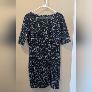 Banana Republic Navy blue And White Polka Dot Mini Dress